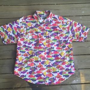 Retro Print Button-down